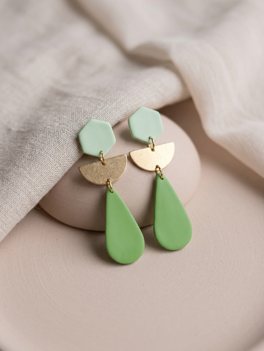 Green Earrings