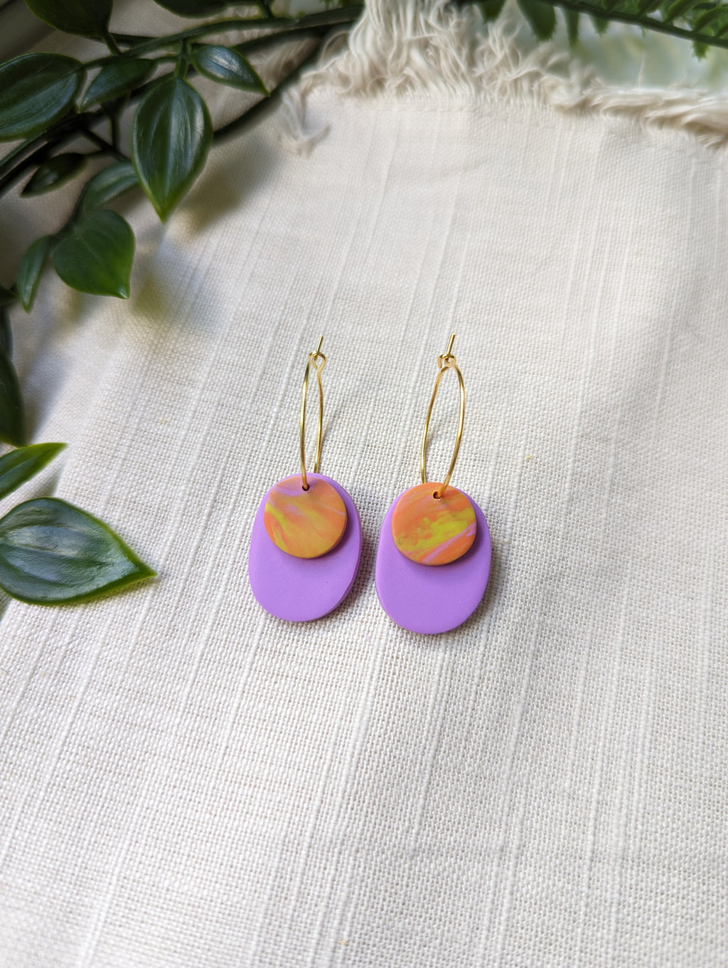 Nelida - Lilac & Orange image